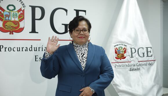 María Caruajulca asumió su puesto como procuradora general del Estado. (Foto: Britanie Arroyo @photo.gec)