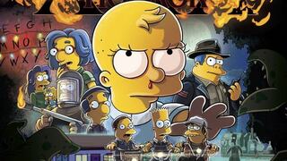 'Los Simpson' parodian a 'Stranger Things' en póster de su especial de Halloween