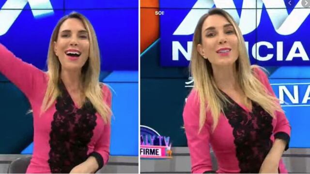 Juliana Oxenford fue sorprendida con recuento de videos de Tik Tok con su voz durante su programa [VIDEO]