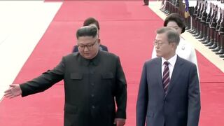 Kim Jong-un recibe al presidente surcoreano para la cumbre de Pyongyang [FOTOS]