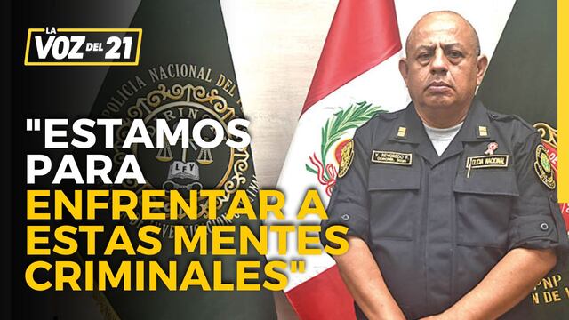 Coronel PNP Víctor Revoredo: “Estamos para enfrentar a estas mentes criminales”