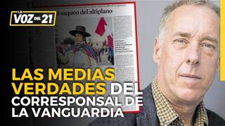 Las medias verdades del corresponsal Andy Robinson de La Vanguardia sobre el Perú