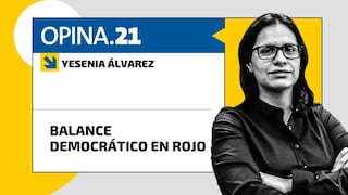 Yesenia Álvarez: Balance democrático en rojo