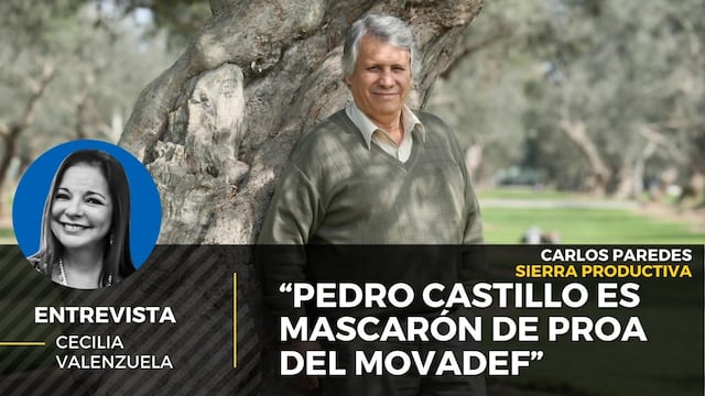 Carlos Paredes: “Pedro Castillo es mascarón de proa del Movadef”