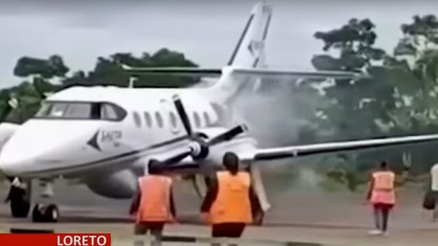 URGENTE | Loreto: Avioneta casi se incendia en aeropuerto de Andoas | VIDEO