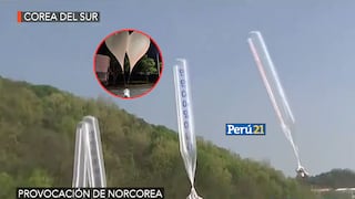 Corea del Norte envía globos con basura y EXCREMENTO hacia Corea del Sur (VIDEO)
