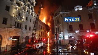 Toma de Lima: Un incendio de grandes proporciones se registró cerca a la plaza San Martín