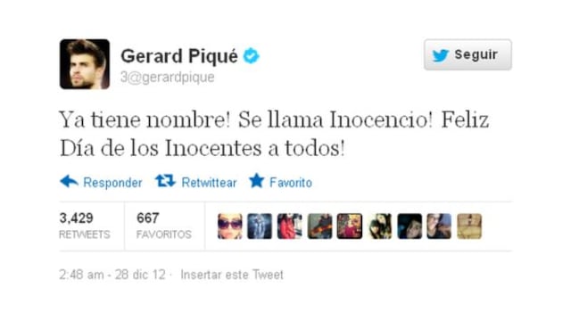 'Nacimiento' de hijo de Gerard Piqué con Shakira fue una broma