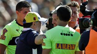 Maradona se enfrentó a la ‘Gata’ Fernández en el Gimnasia-Estudiantes [VIDEO]