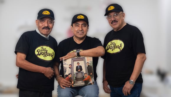 Carlos Arteaga, Fernando Bolarte Jr y Mario Gutiérrez, parte de la actual formación de Los Doltons. (Foto: Martín Pauca)