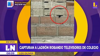 Capturan a sujeto que ingresó a colegio para robar televisores en Los Olivos [VIDEO]