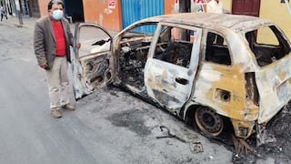 Incendian auto de periodista opositor a Perú Libre