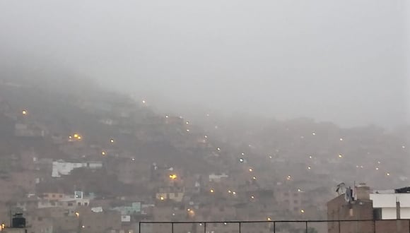 La sensación de frío continuará en estos días en el rango en los 15 grados, con niebla, neblina y condiciones de llovizna. (Foto: Senamhi)