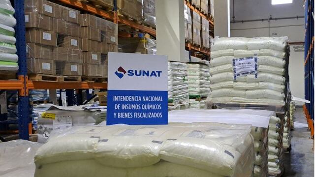 Lurín: Sunat incautó más de 138 toneladas de insumos químicos de dudosa procedencia