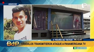 Panamericana TV denuncia que vándalos intentaron quemar su sede principal