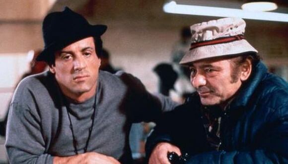 Burt Young junto y Sylvester Stallone en "Rocky".