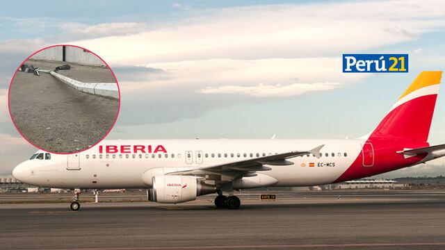 Accidente en Pisco: Avión de Iberia impacta contra poste de luz (EN VIVO)