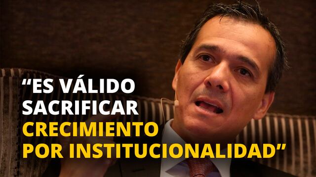 Alonso Segura: “Sacrificar crecimiento por institucionalidad es válido”
