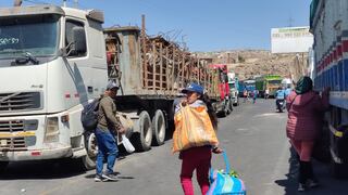 Los bloqueos vuelven a amenazar la actividad económica en Arequipa