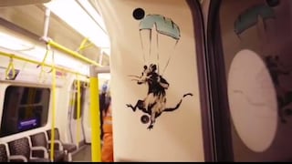 Banksy dibuja en el Metro de Londres para impulsar el uso de la mascarilla