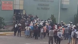 Arequipa: Otra comisaría, con policías dentro, estuvo a punto de ser incendiada por subversivos
