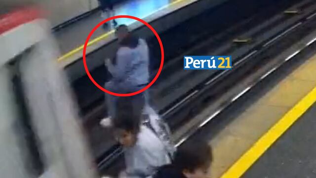 Terrible: Cámaras de seguridad captan momento en que un hombre se lanza a las vías del tren en Chile [VIDEO]