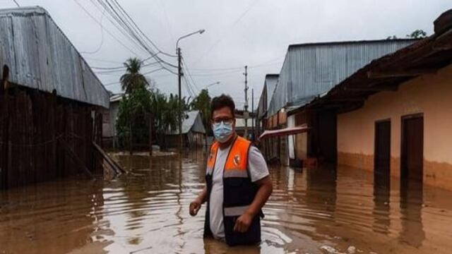 San Martín: Desbordes de ríos ocasiona inundación de viviendas, calles y cultivos en Riojas y Moyobamba