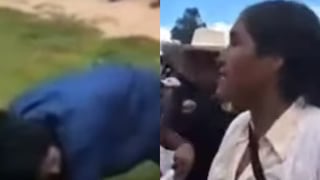 Madre castiga a latigazos a su hijo, frente a todos, por robar celulares en La Libertad [VIDEO]