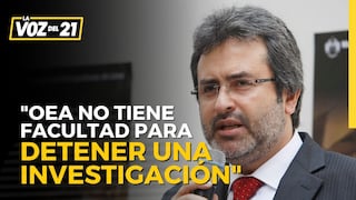 Juan Jiménez Mayor: “La OEA no tiene facultad para detener una investigación”