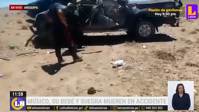 Tragedia en Arequipa: músico, su hija y su suegra fallecen en accidente de tránsito