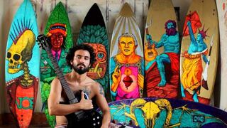 Conozca al artista que pinta sobre tablas de surf