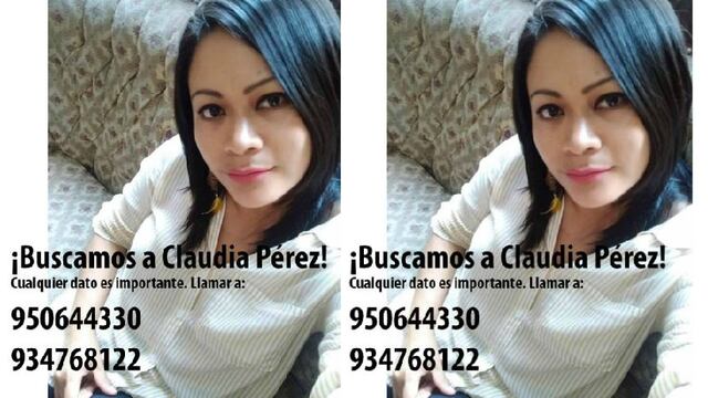 Ayúdenos a encontrar a Claudia Pérez