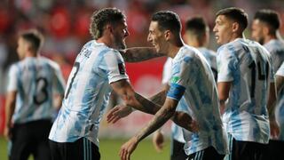 Argentina, sin Lionel Messi, superó 2-1 a Chile en el partido de las Eliminatorias [VIDEO]