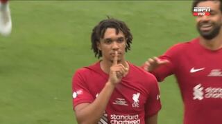 Liverpool vs. Manchester City: Alexander-Arnold colocó la pelota en el palo contrario para el 1-0 de los ‘Reds’ [VIDEO]