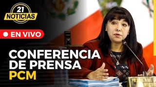 Conferencia de prensa de premier Mirtha Vásquez