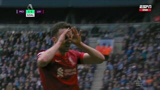 Manchester City vs. Liverpool: Diogo Jota nunca perdona en el área y convierte el 1-1 en Premier League [VIDEO]