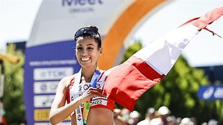 Cerca del objetivo: Kimberly García finalizó cuarta en competencia de marcha europea