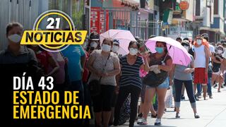 Coronavirus en Perú: Día 43 de estado de emergencia nacional