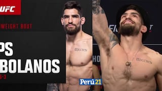 ¡Un peruano más en la UFC! Gastón Bolaños debutará contra Aaron Philips mañana 15 de abril