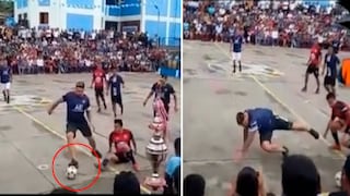 TikTok: ‘Loco’ Vargas se vuelve viral por tremenda caída cuando jugaba fulbito