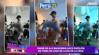 Madre de Alejandra Baigorria realiza baile sensual con stripper en fiesta de Lucía de la Cruz (VIDEO)