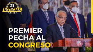 Premier Aníbal Torres pecha al Congreso