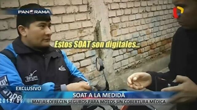 Sujetos venden falsos SOAT a motociclistas para evadir controles de la Policía