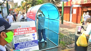 Municipalidad de Jesús María implementó módulos de desinfección en mercados [FOTOS]