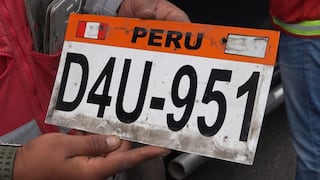 San Juan de Miraflores: intervienen en la Panamericana Sur a vehículos con placas adulteradas