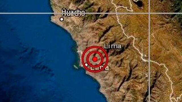 Temblor se sintió esta mañana en Lima 