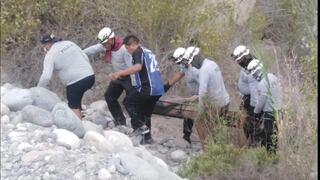 Arequipa: Policía falleció al intentar rescatar el cadáver de una joven en un río | VIDEO 