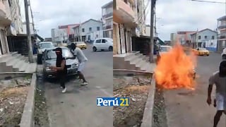 Crisis en Ecuador: Terroristas queman autos que se encuentran estacionados en las calles | VIDEO