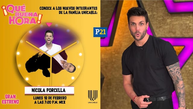 Nicola Porcella será conductor del programa de TV en México ‘¡Qué Buena Hora!’