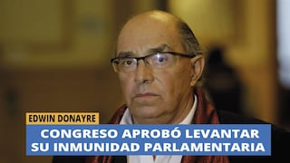 Edwin Donayre: Congreso aprobó levantar su inmunidad parlamentaria